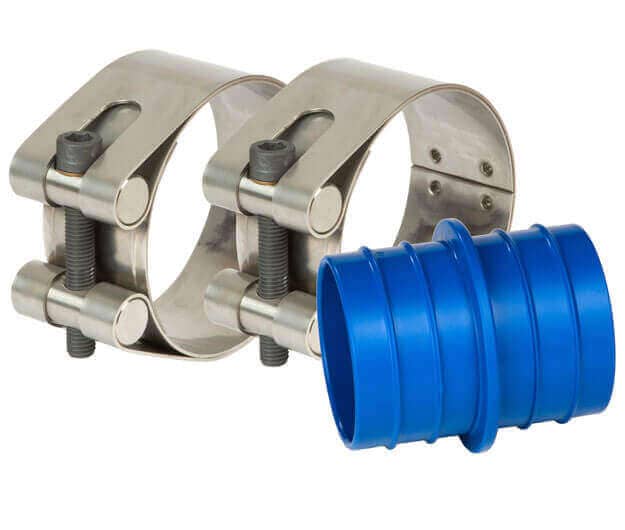 Straub Plast-Pro PE pipe joining couplings with pipe insert